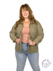 Curvy High Neck Utility Crop Jacket