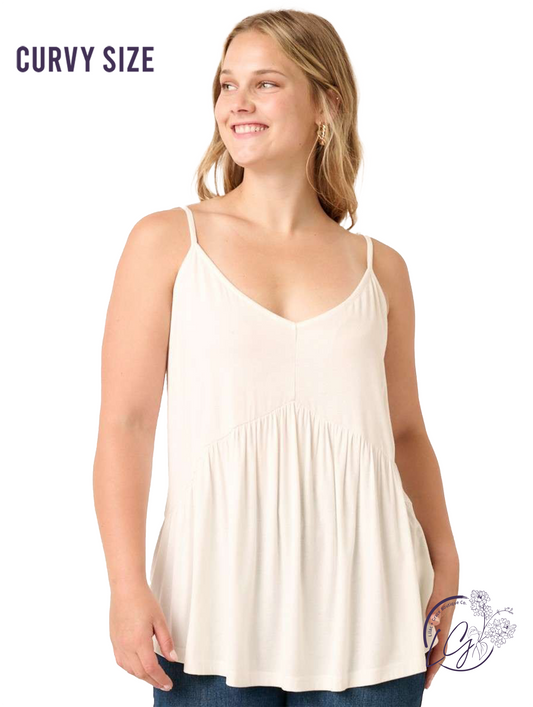Curvy Time Melts Away Tank Top