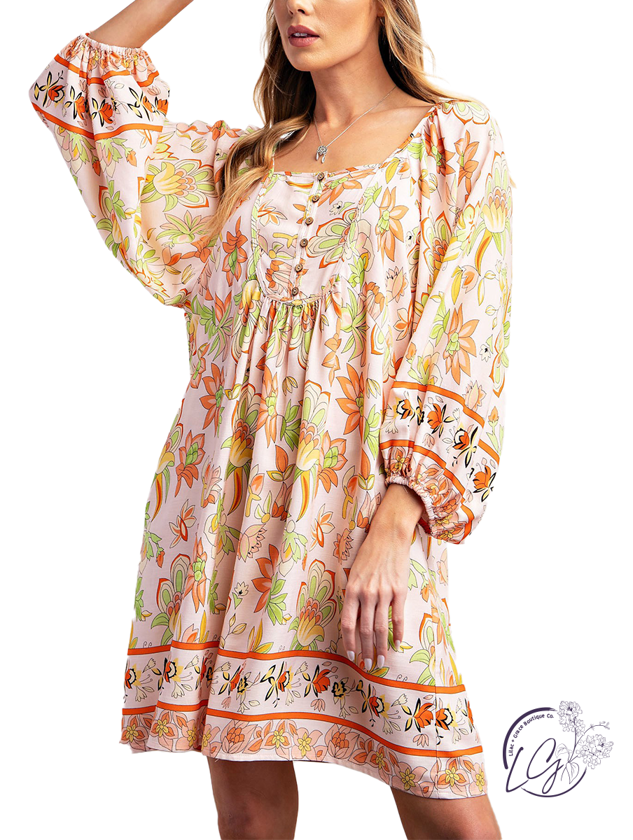 Radiant Edge Babydoll Dress