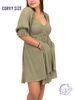 Curvy Effortless Elegance Mini Dress