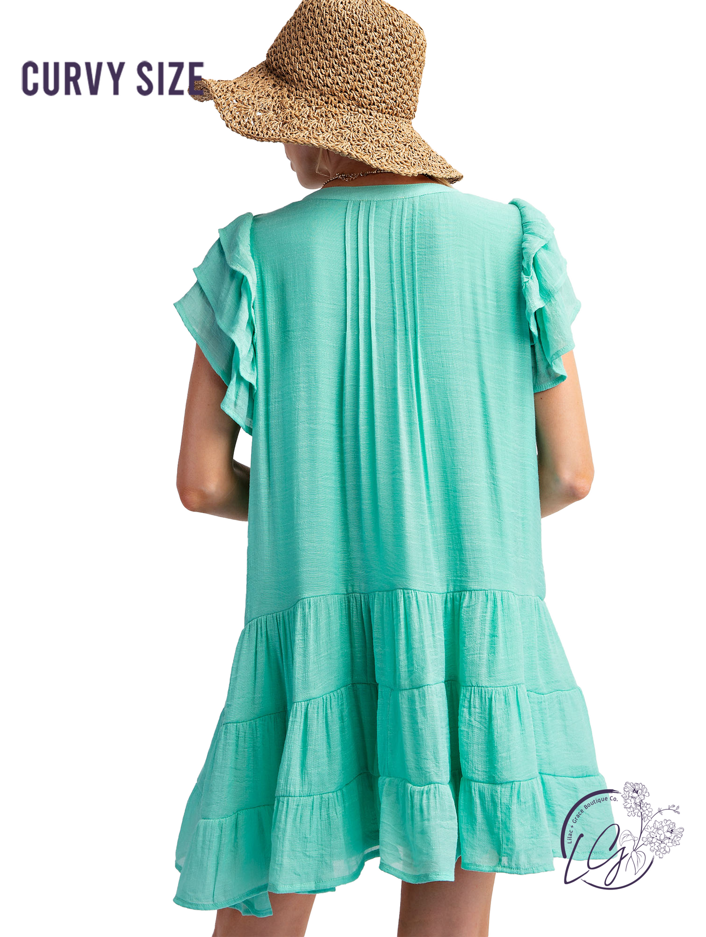 Curvy Call Me Back Woven Dress