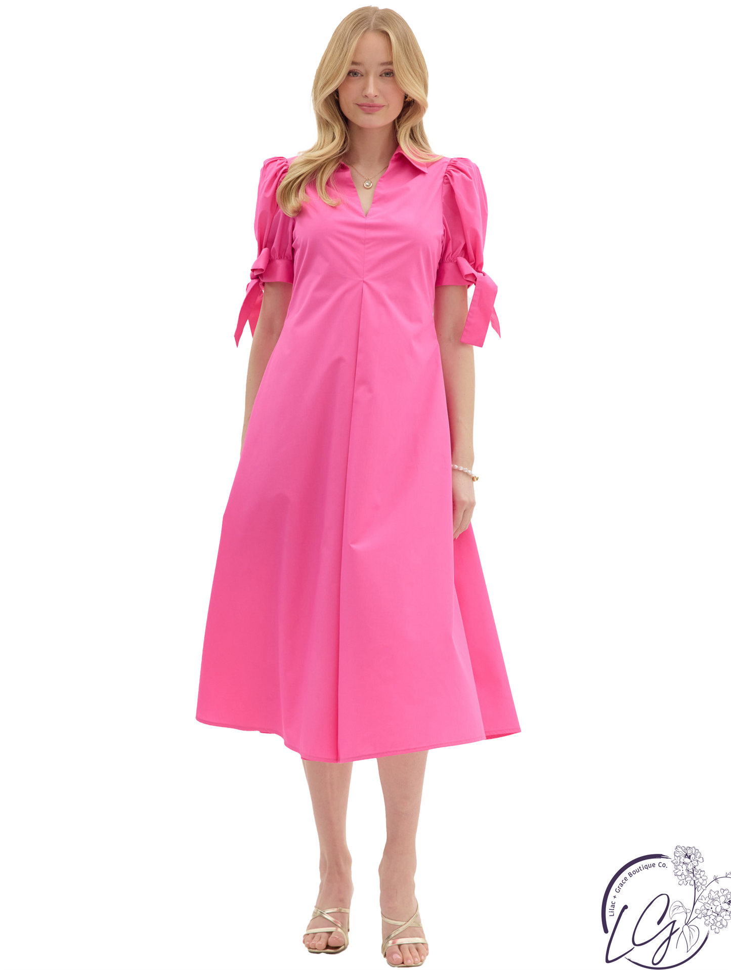 Pulled By Peace Midi Dress