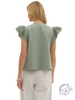 Pulled by Light Flutter Sleeve Top