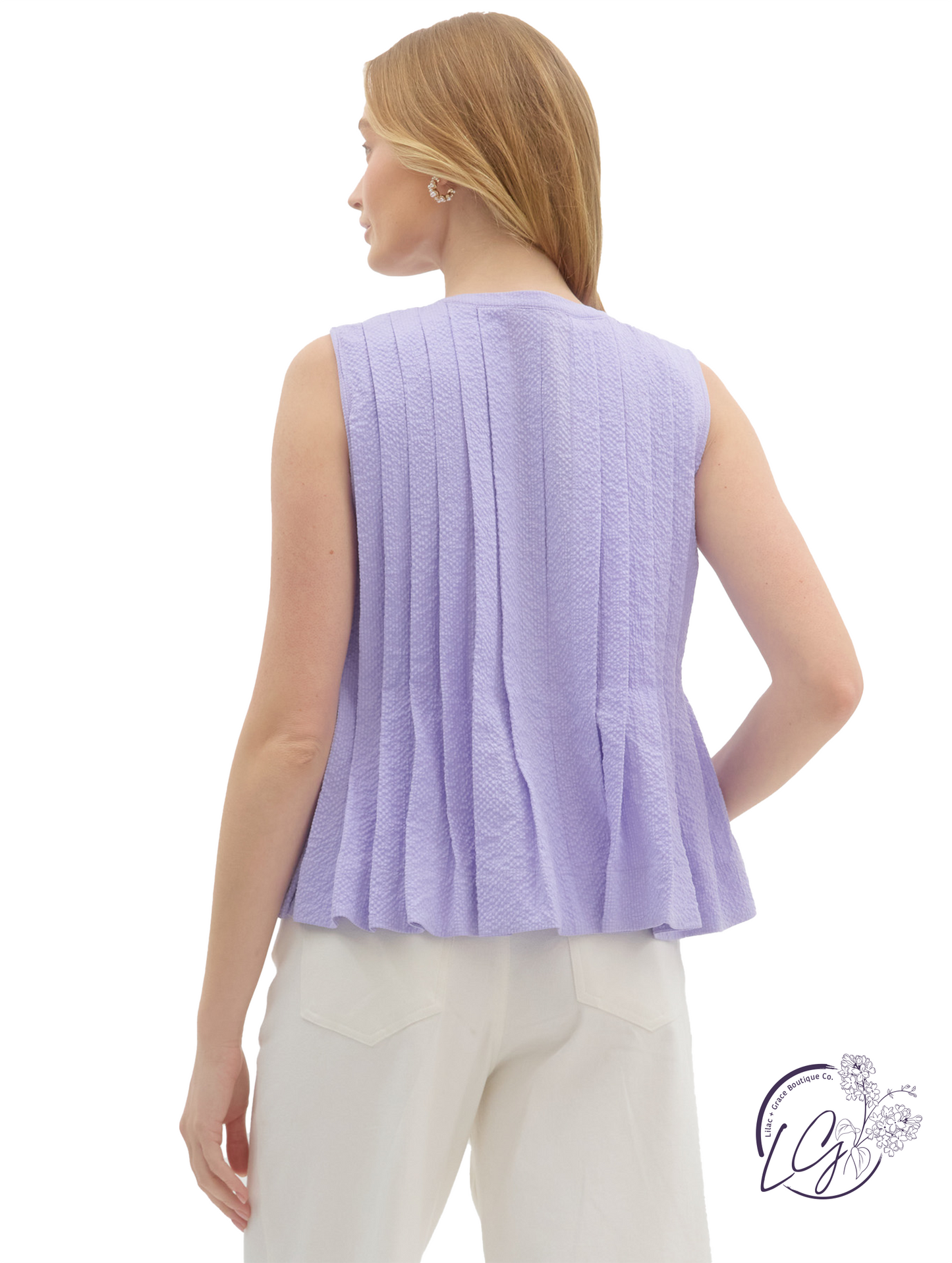 Glint Thread Sleeveless Top