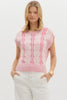 Brielle Cable Knit Sweater Vest