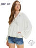 Curvy Drift Away Dolman Pullover