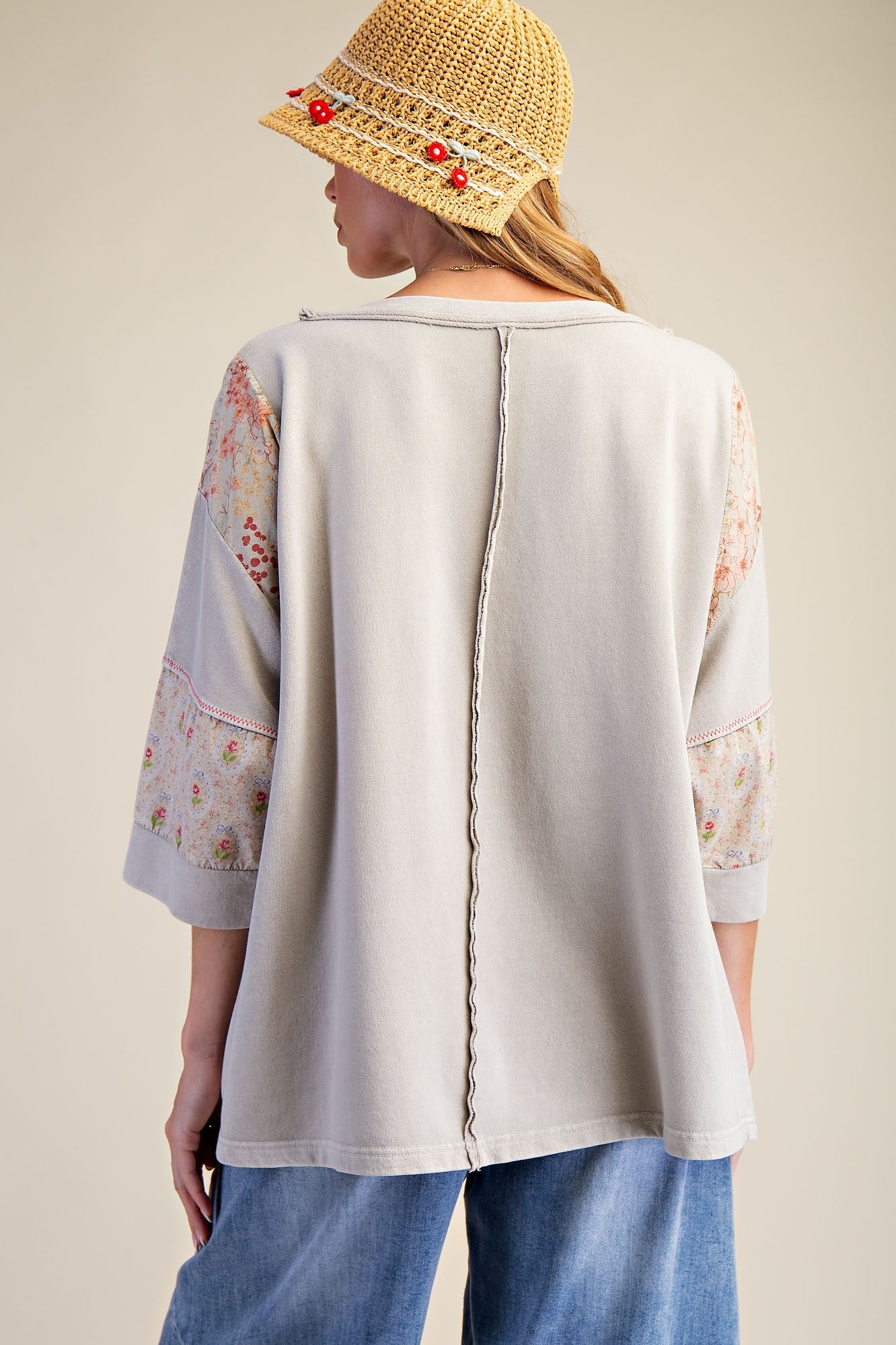 Sunny Collage Oversized Top