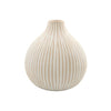 Blush Striped Droplet Vase