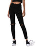 High Rise Distress Ankle Skinny