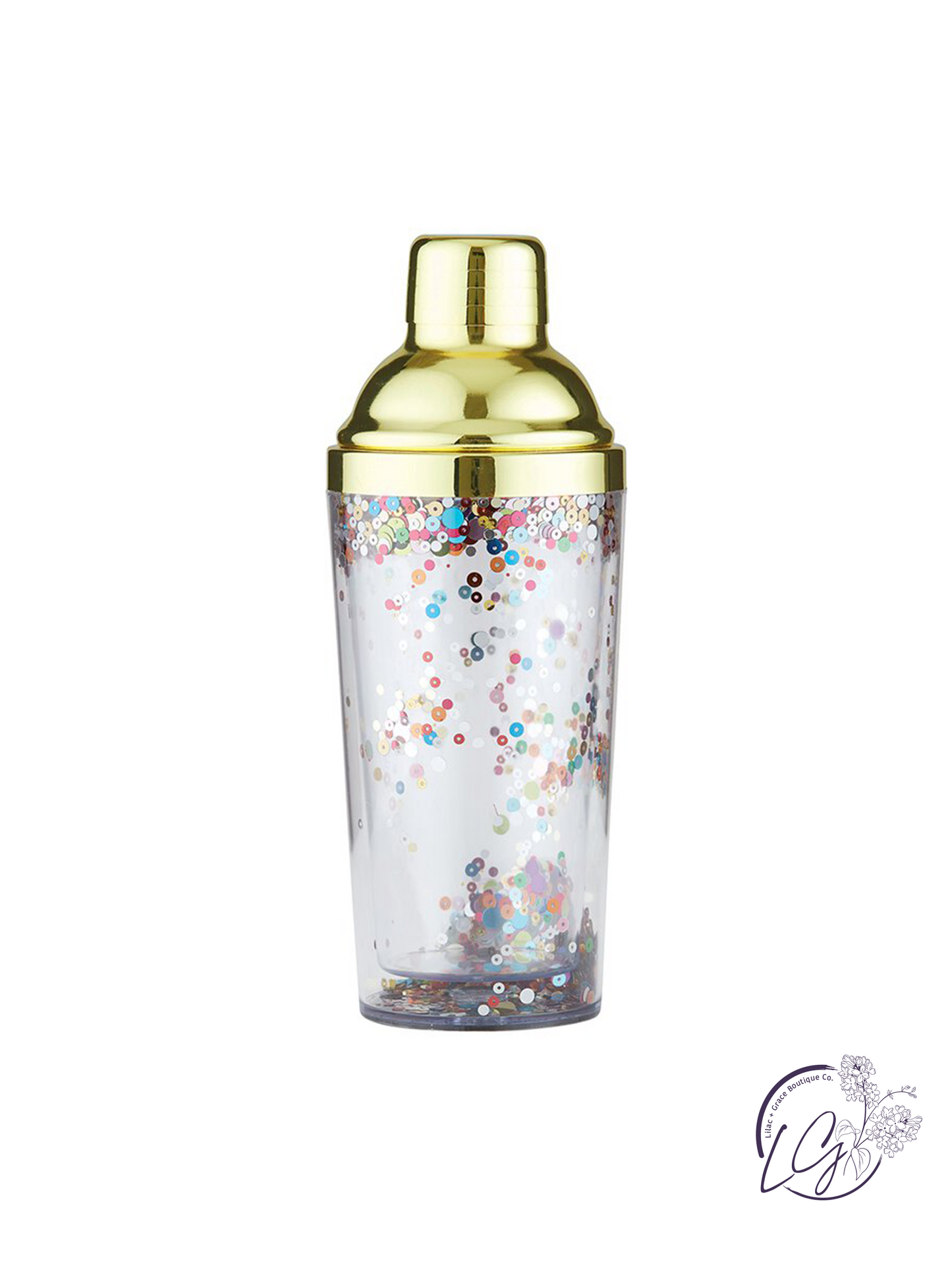 Cocktail Shaker - Gold Confetti