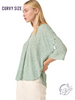 Curvy Space Dissolves Print Shirt