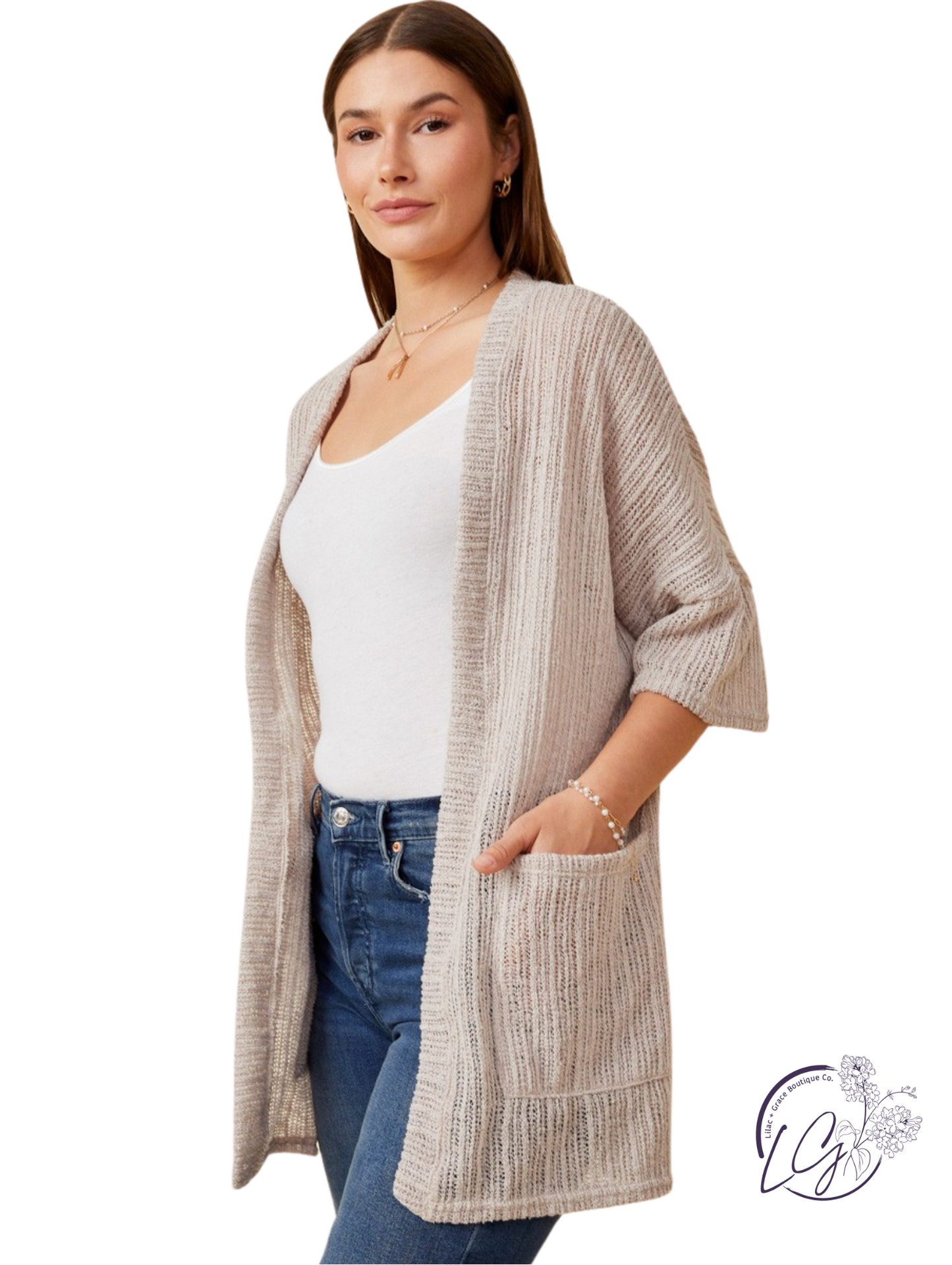 Ridgeway Textured Knit Kimono