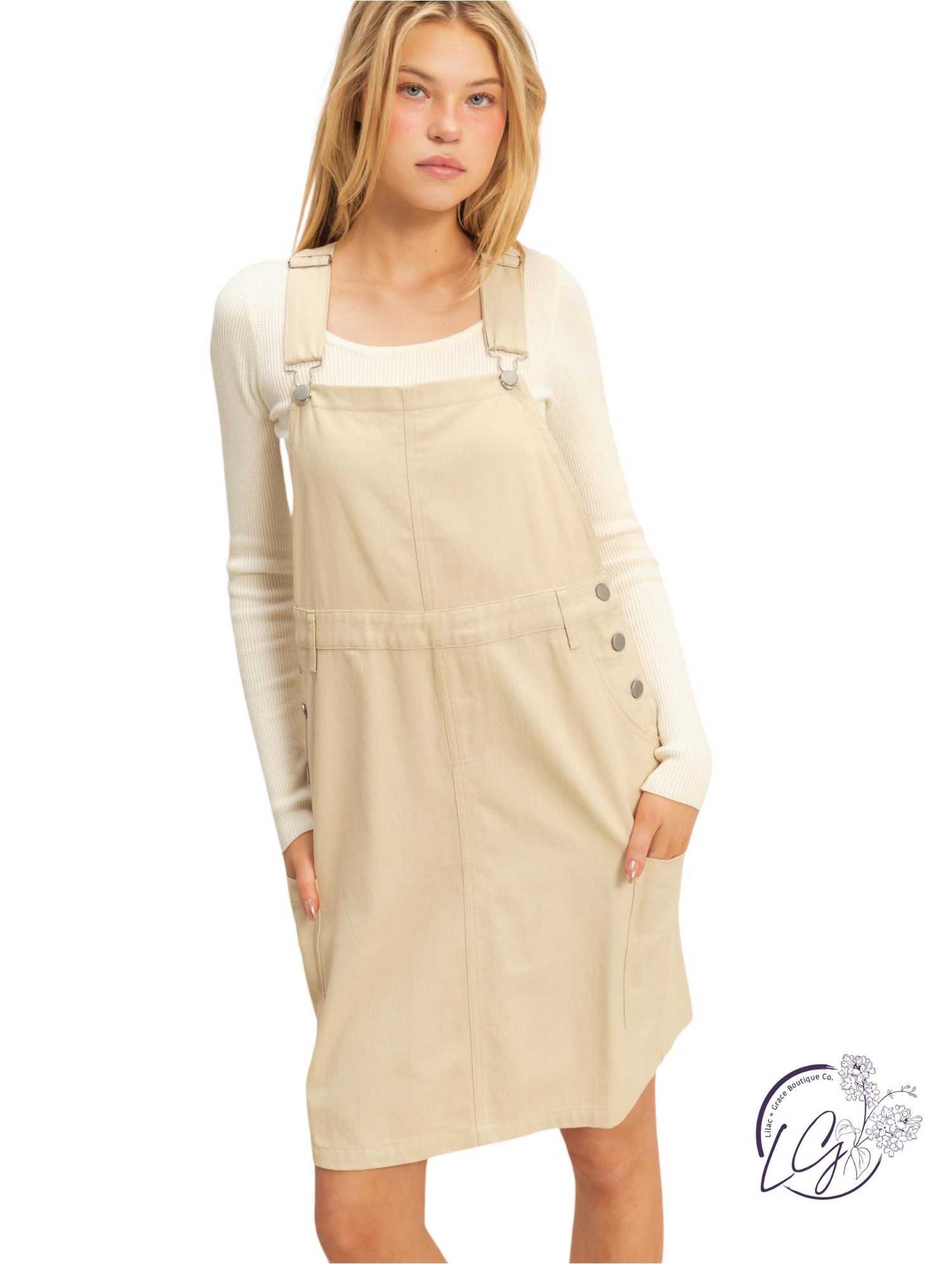 Creative Comfort Overall Dress Olive / Medium Creative Comfort Overall Dress Olive / Medium