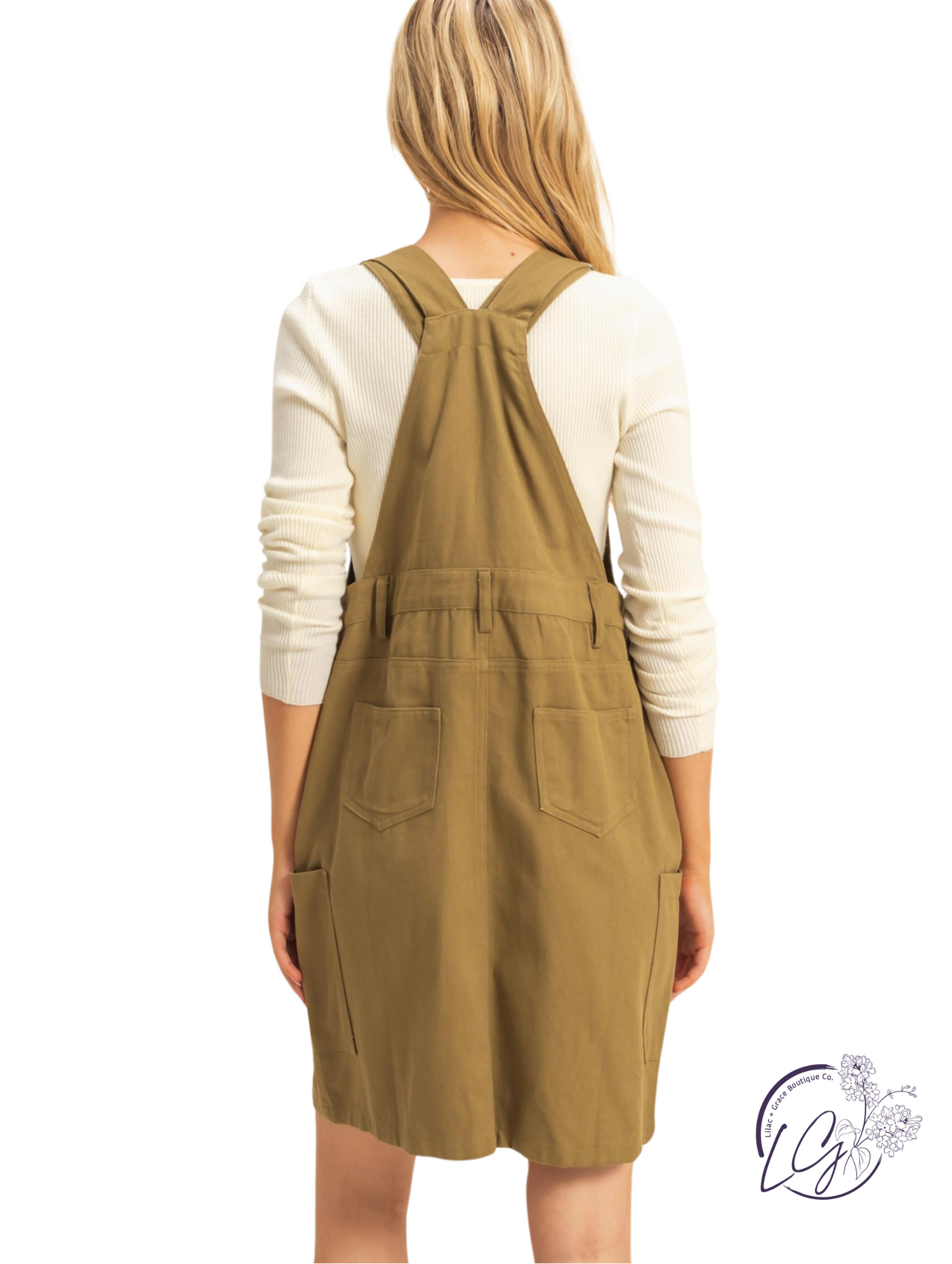 Creative Comfort Overall Dress Olive / Medium Creative Comfort Overall Dress Olive / Medium
