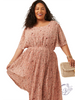 Curvy Scent Of Love Midi Dress