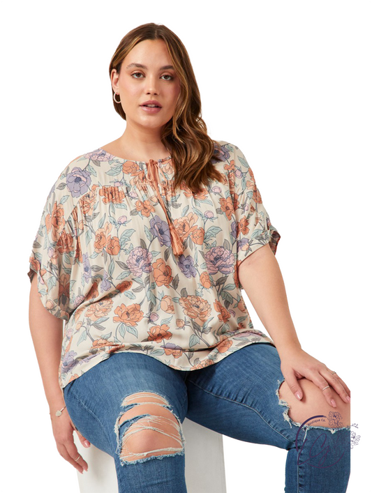 Curvy Laugh Is Home Dolman Top