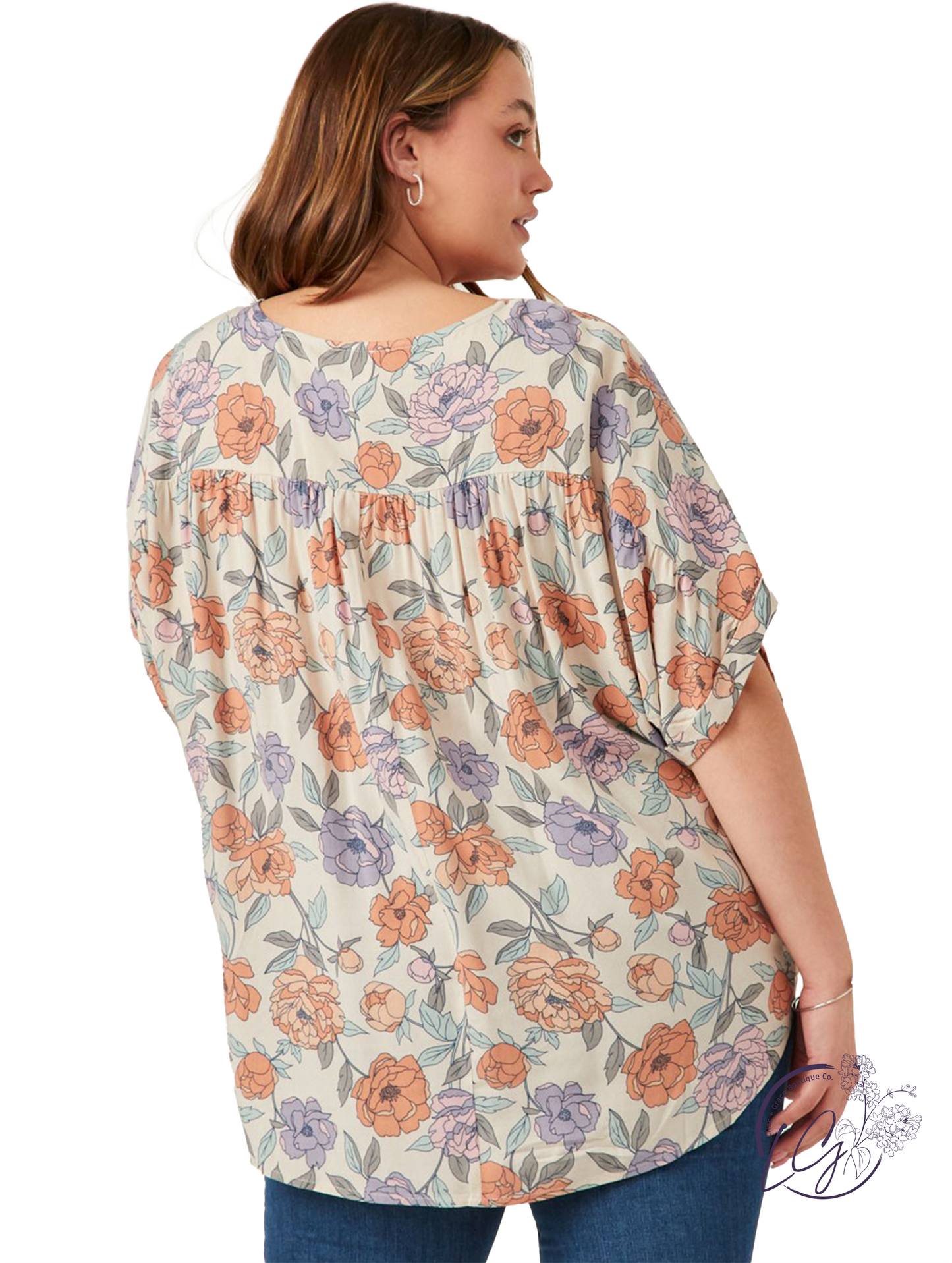 Curvy Laugh Is Home Dolman Top