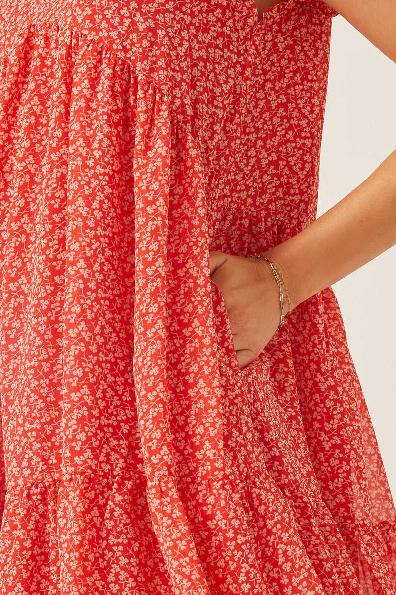 Sunset Bloom Mini Dress
