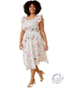 Curvy Paint The Sky Midi Dress
