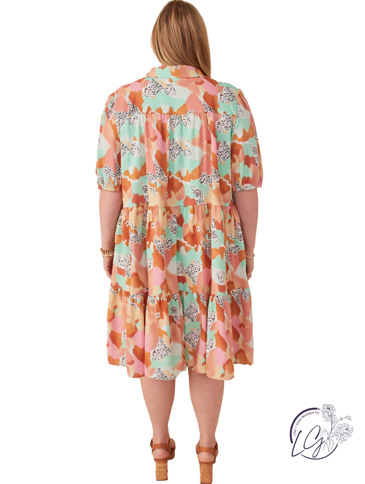 Curvy Warm Breeze Shirt Dress