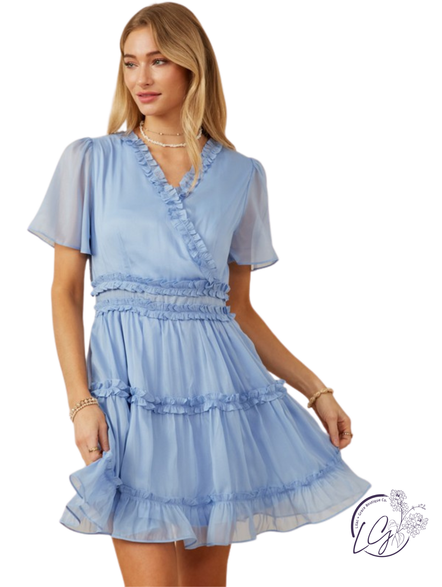 Moonveil Ruffle Dress