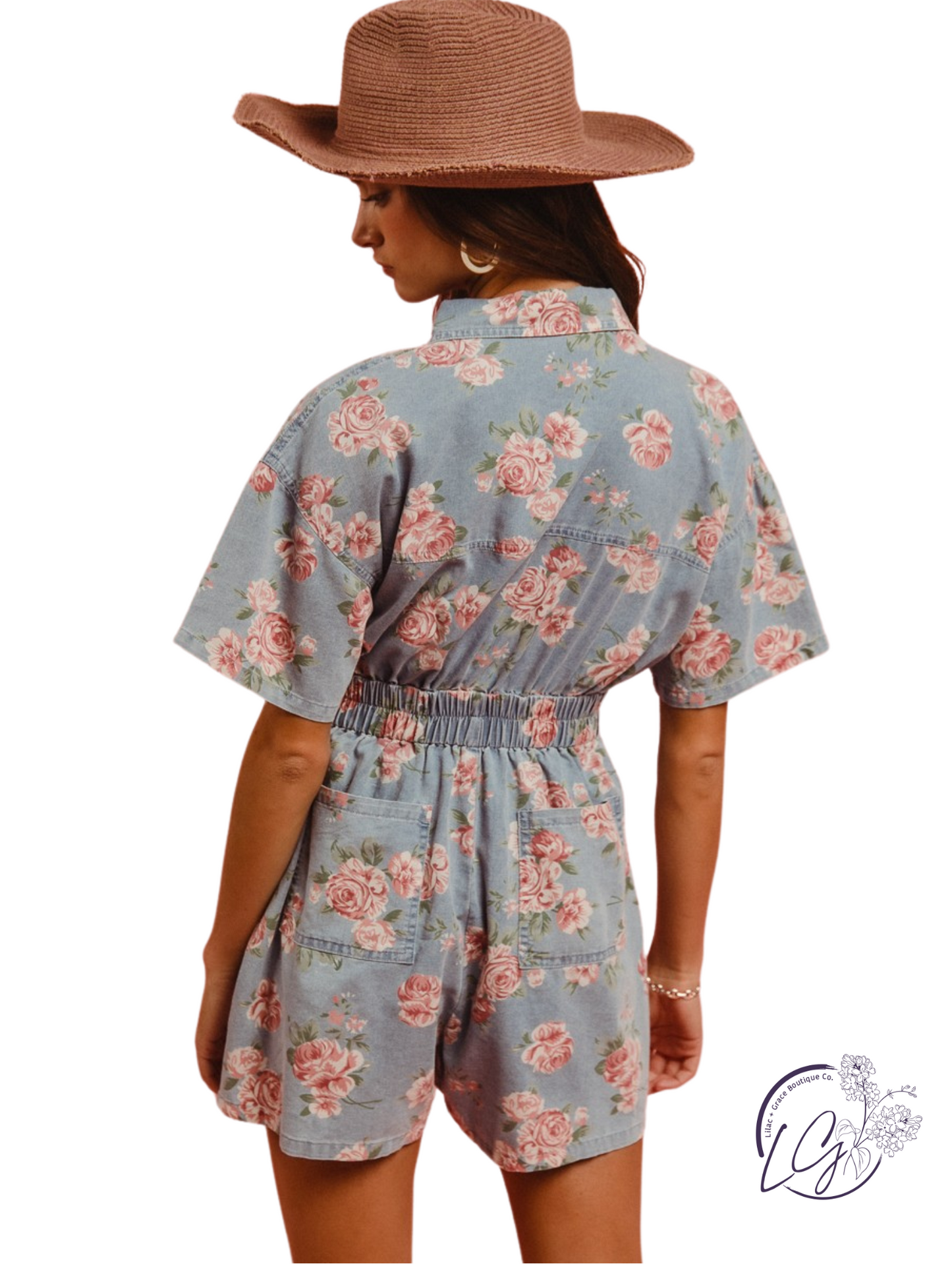 Mist Covers Print Romper