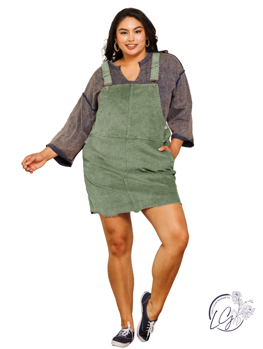 Curvy Fast Life Overall Dress