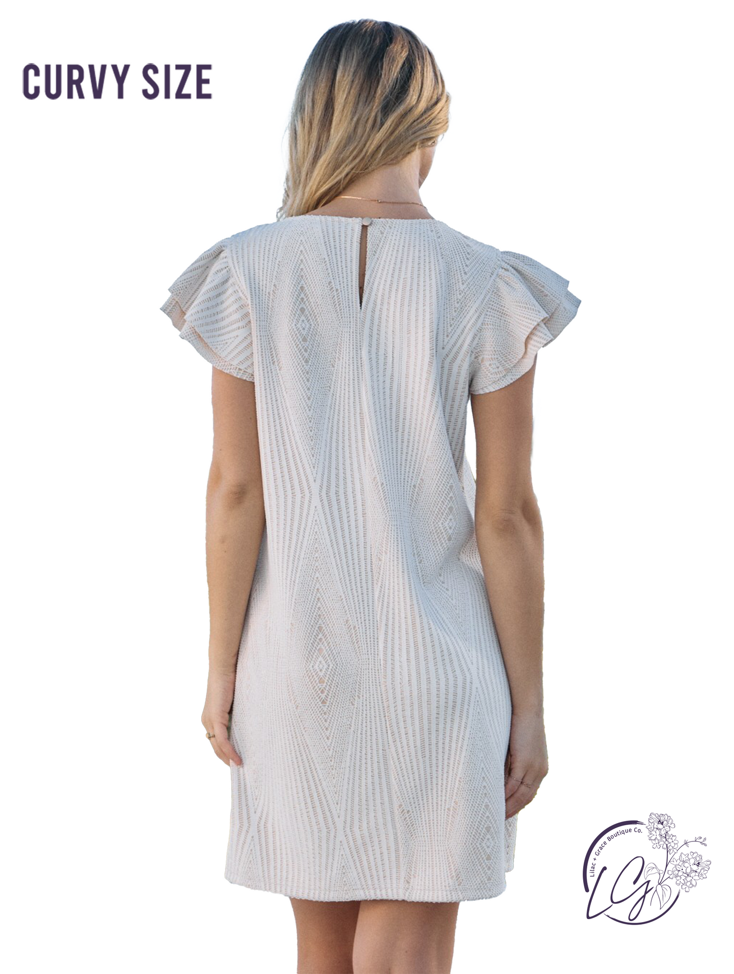 Curvy Timeless Lace Mini Dress