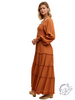 Pumpkin Spice Tiered Maxi Dress