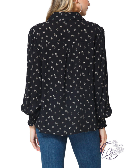 (Sale) Loving This Life Collared Blouse