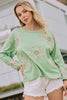 Curvy Retro Daisy Long Sleeve