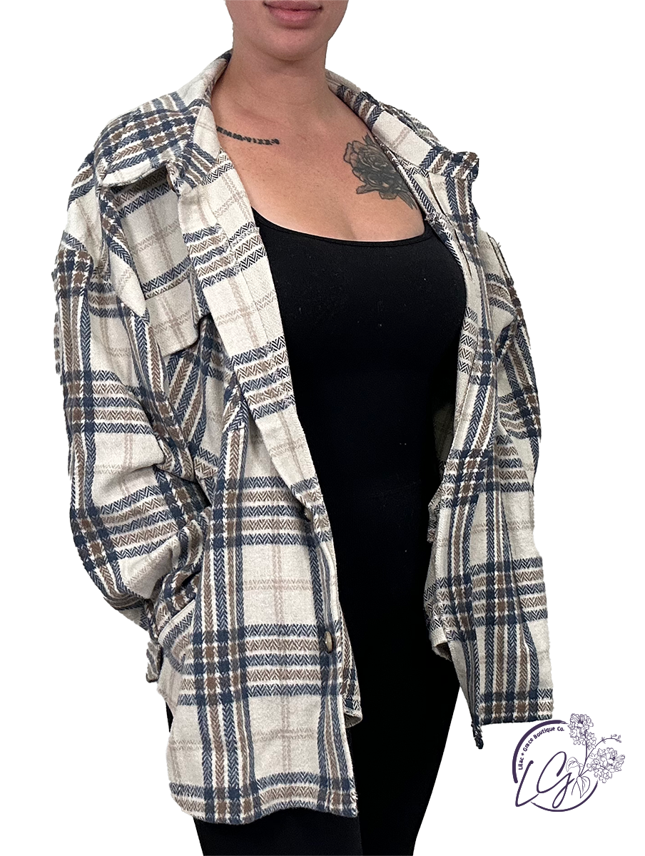 Plaid Perfection Oversized Shacket