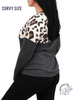 Curvy On Top of the World Leopard Long Sleeve