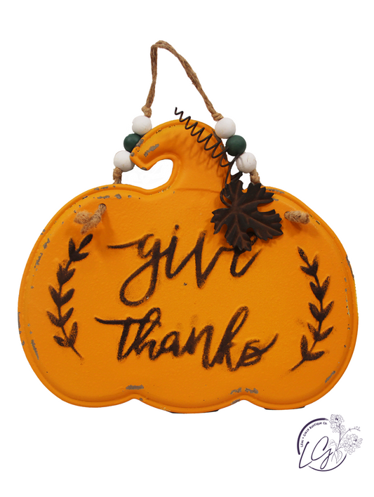 Rustic Fall Greeting Pump