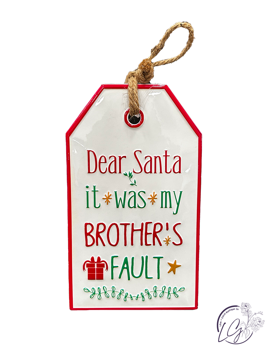 Dear Santa Sign