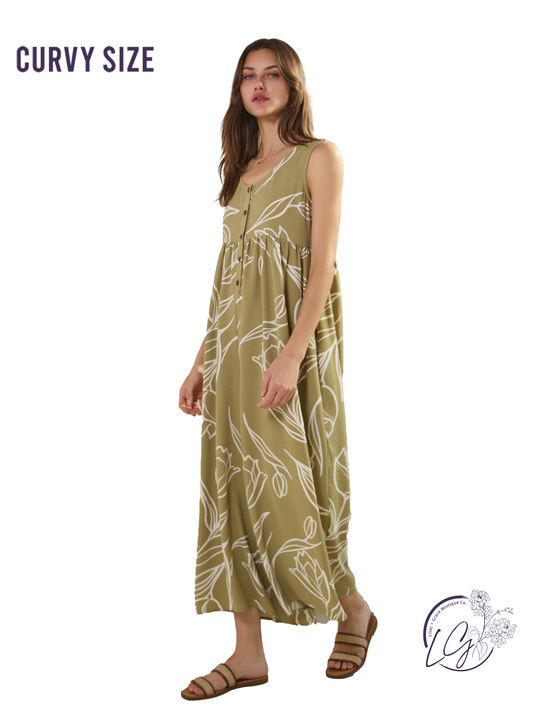 Curvy Golden Days Ahead Jumpsuit