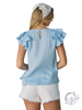 Sunday Brunch Ruffle Sleeve Blouse