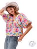 Sunset Balloon Sleeves Top