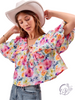 Sunset Balloon Sleeves Top