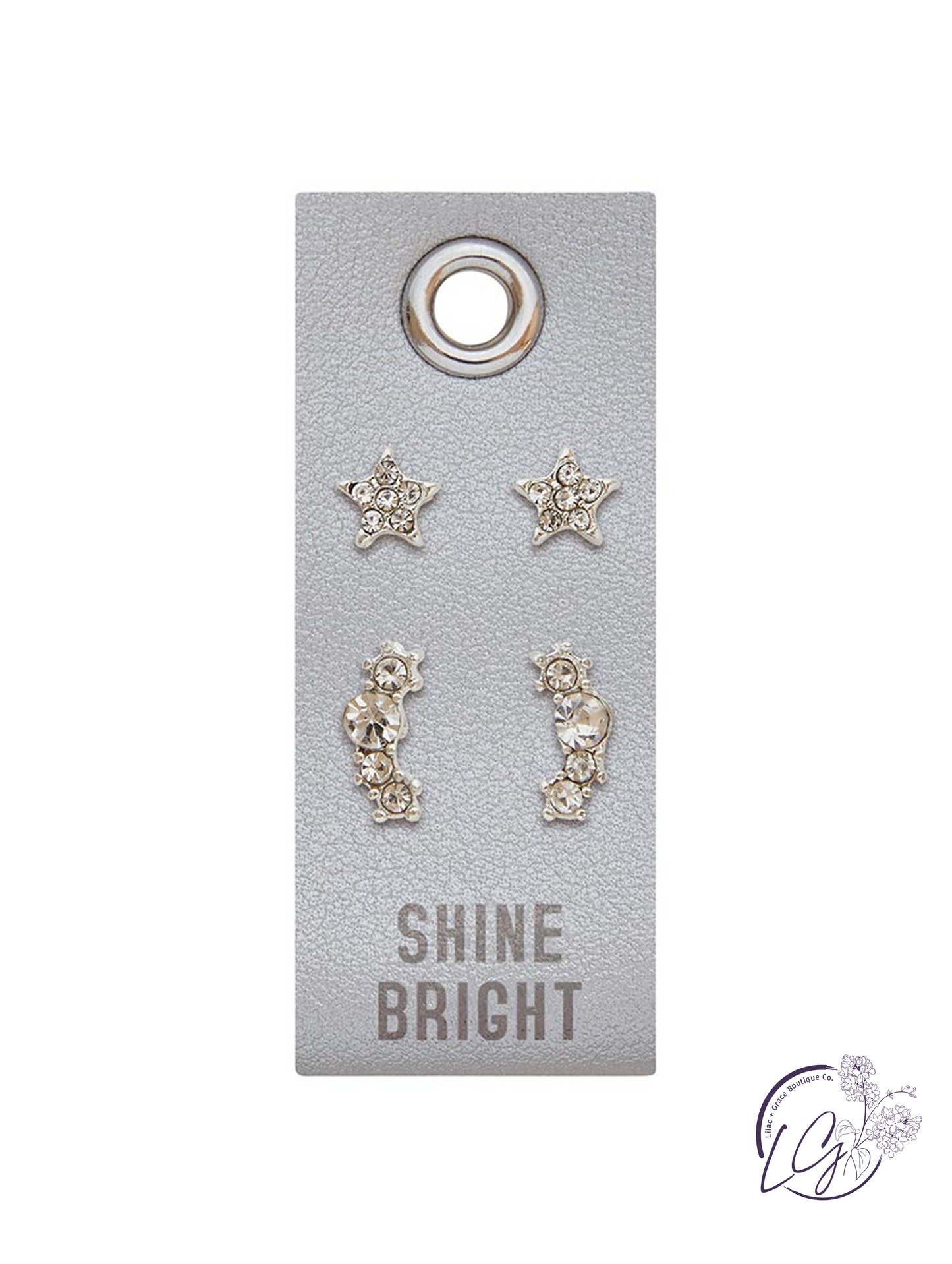 Silver Stud Earrings - Shine Bright