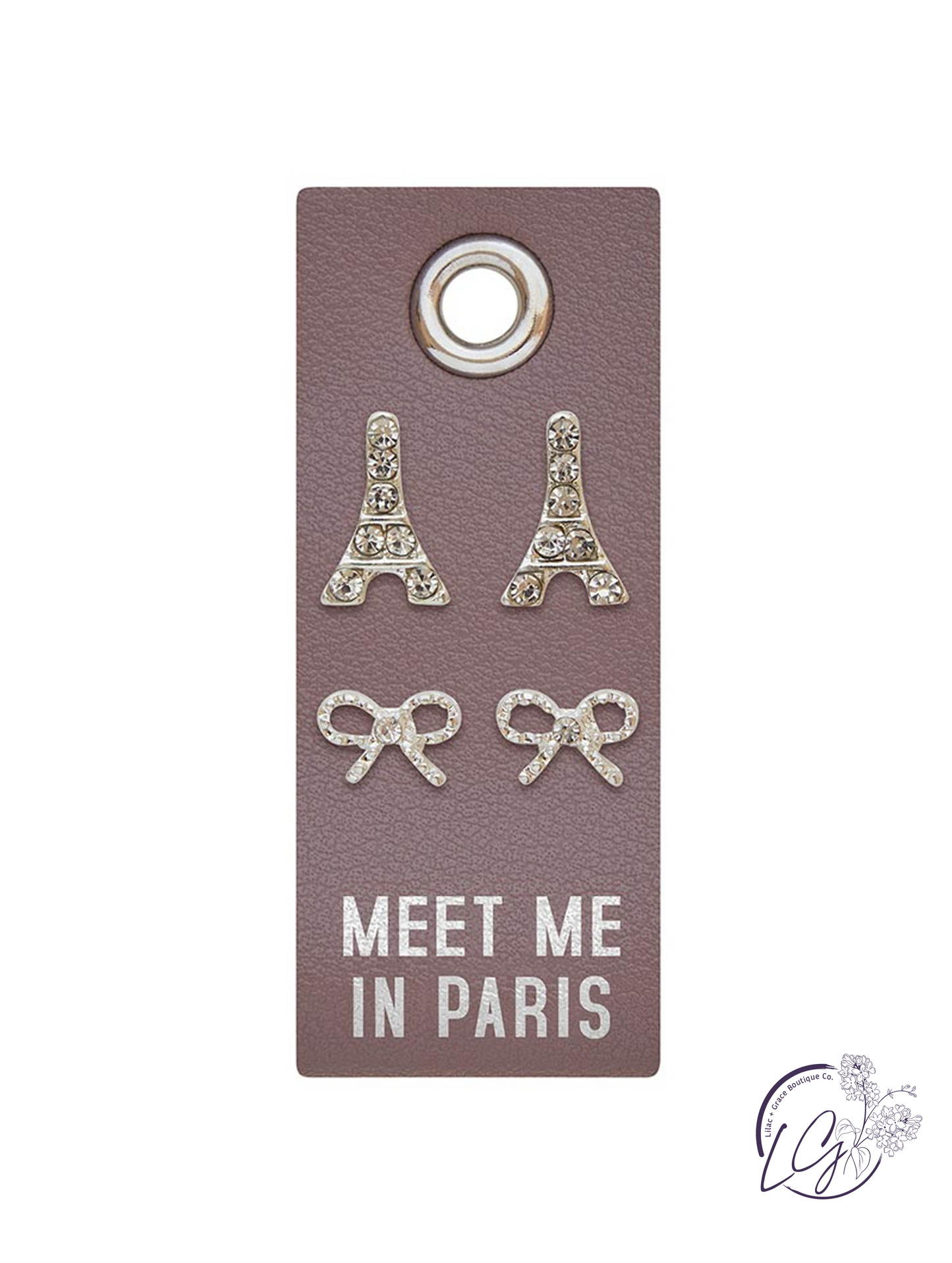 Silver Stud Earrings - Meet Me in Paris