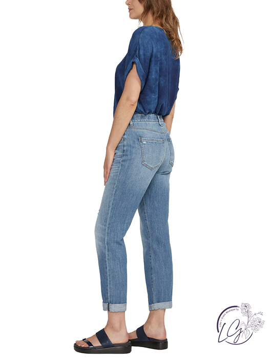 Solene High-Rise Crop Flare Jeans by Jag