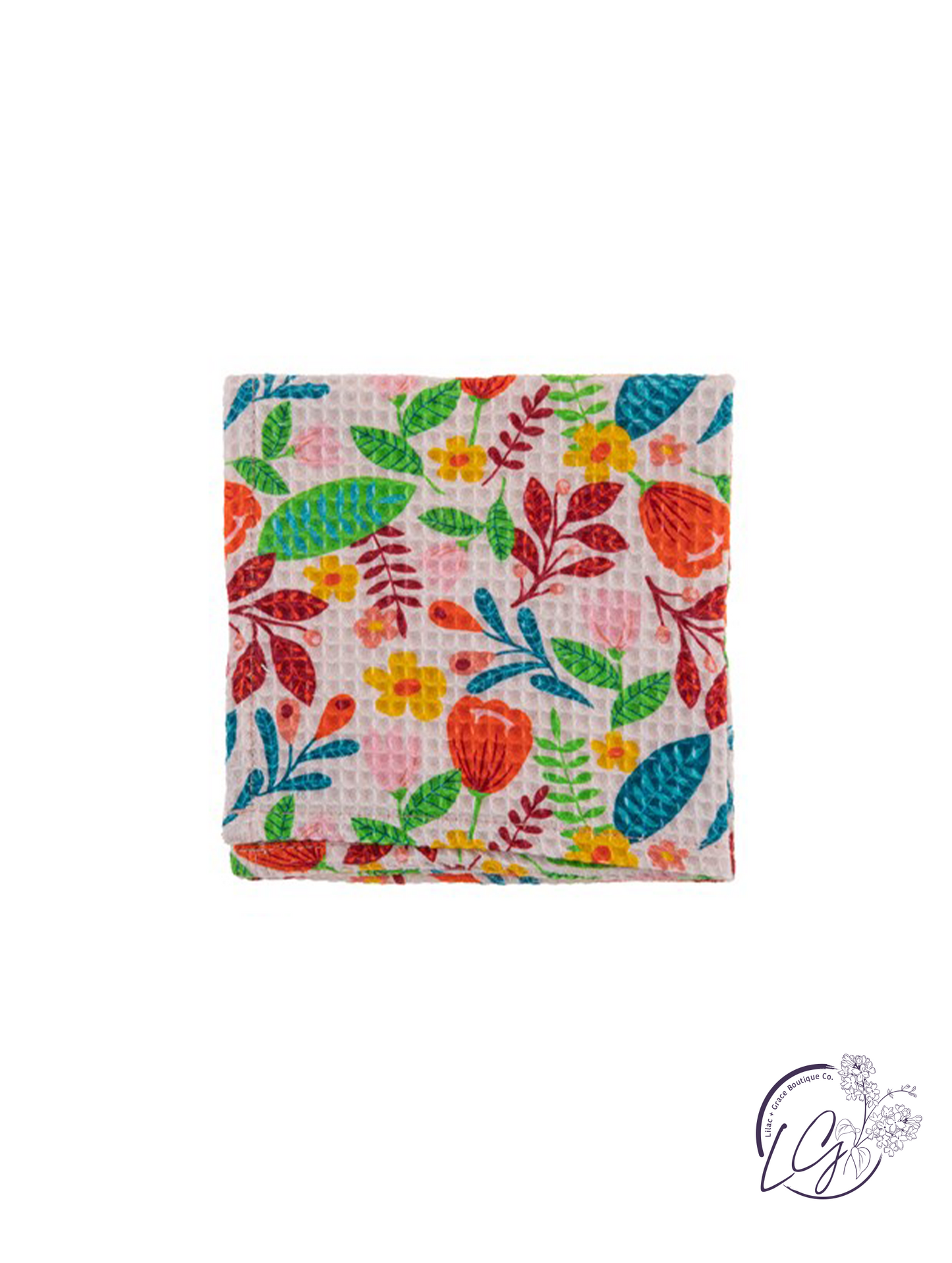 Waffle Weave Dishcloth Reyna Floral