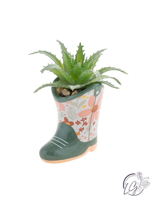 Shaped Succulent Pot Boot