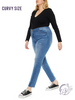 Curvy Imogen High Rise Super Skinny Jeans by Kancan