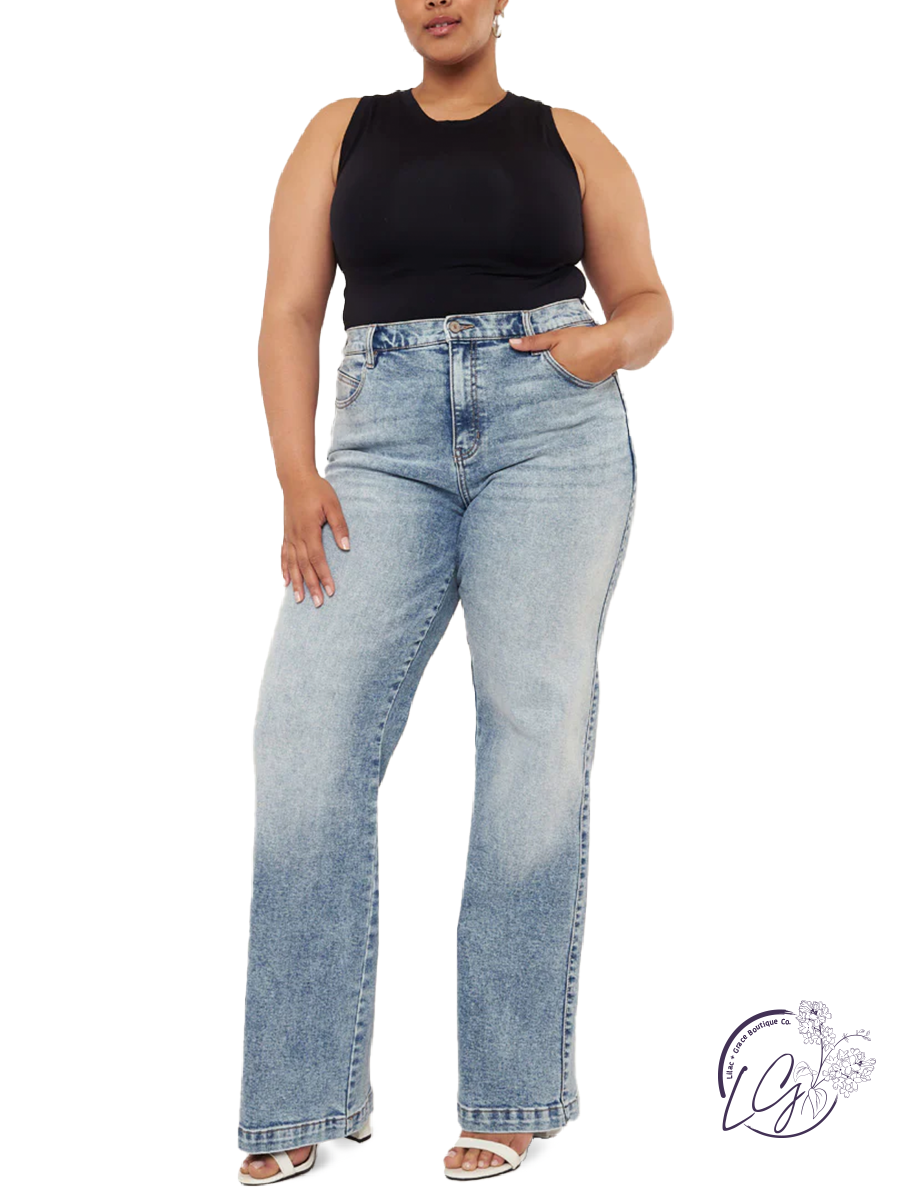 Curvy Cezanne Ultra High Rise Flares By KanCan