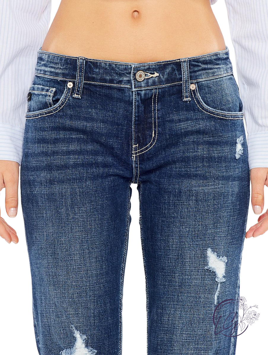 Liv Mid Rise Boyfriend Jeans By Kancan