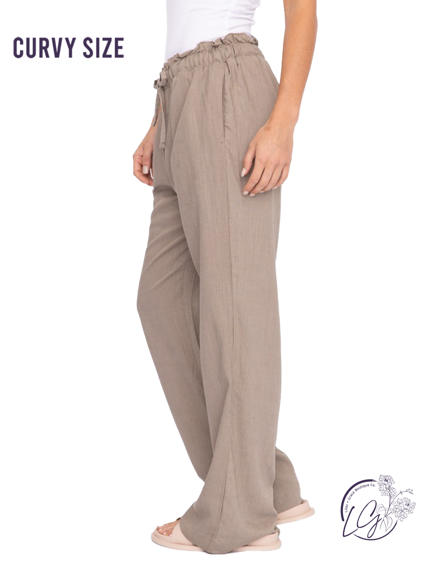 Curvy Coastline Drape Pants