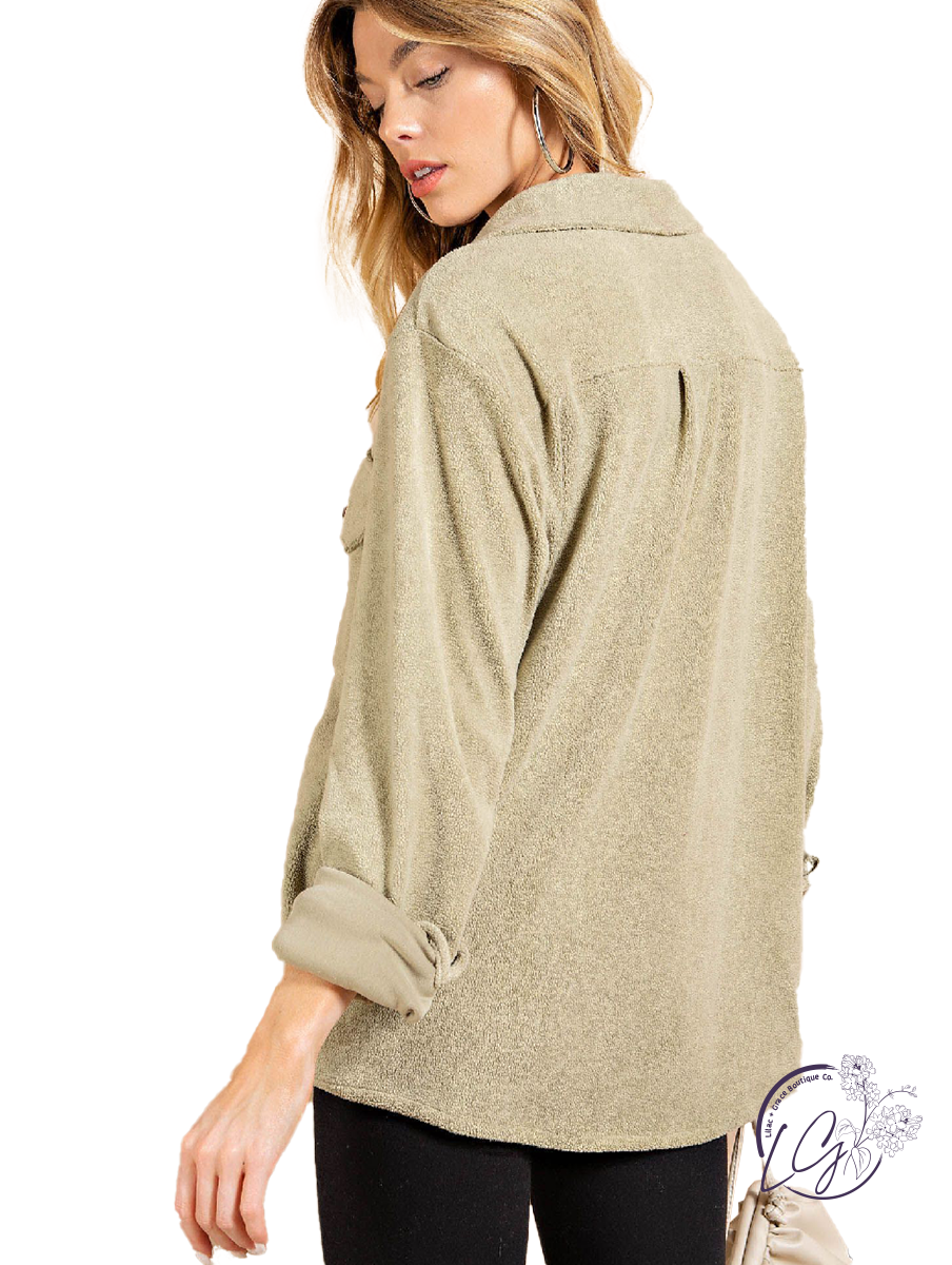 Dreamy Warm Fleece Shirt Jacket