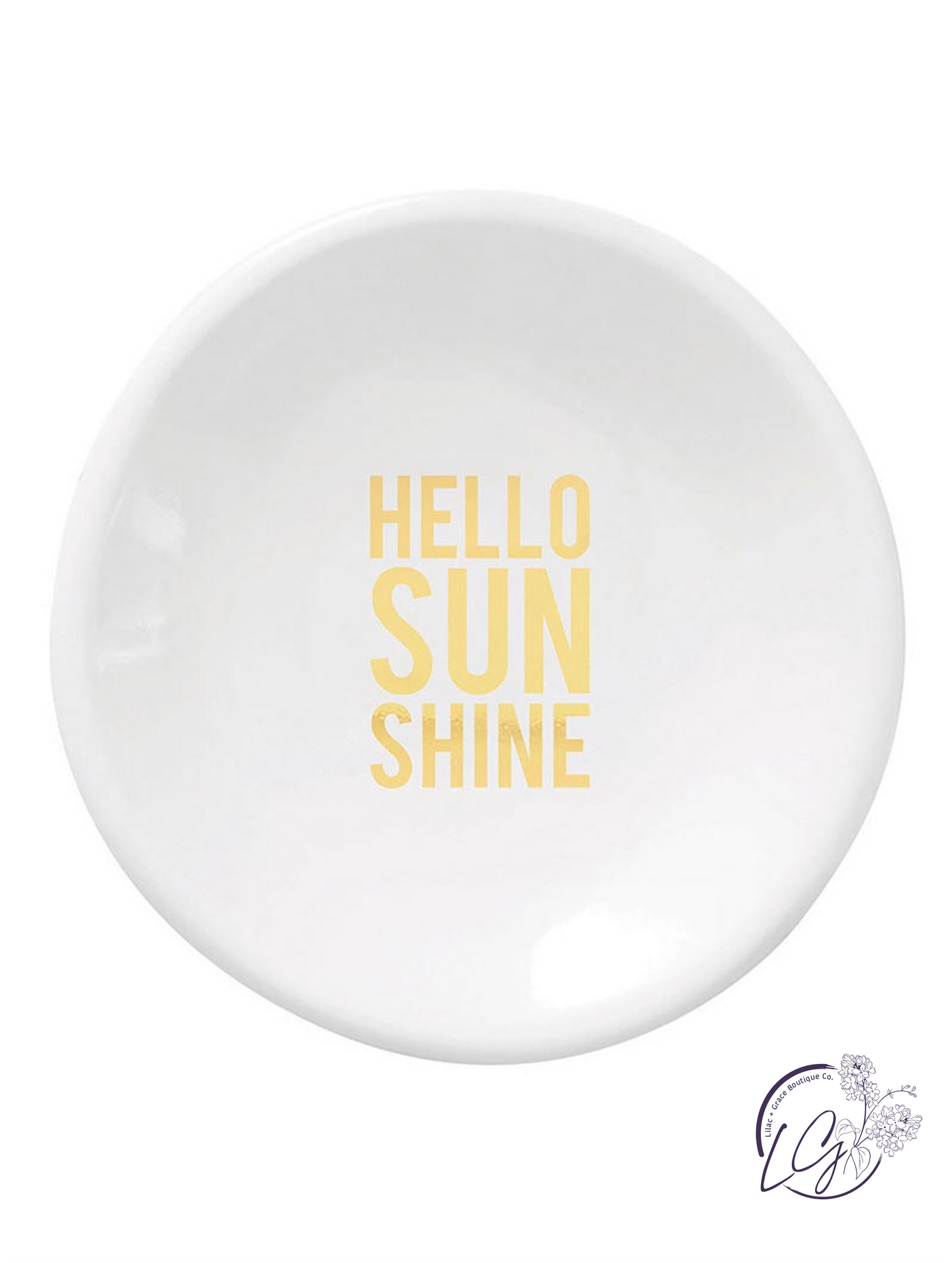 Ceramic Ring Dish & Earrings - Hello Sunshine